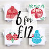 Pack of 6 Alternative Christmas cards