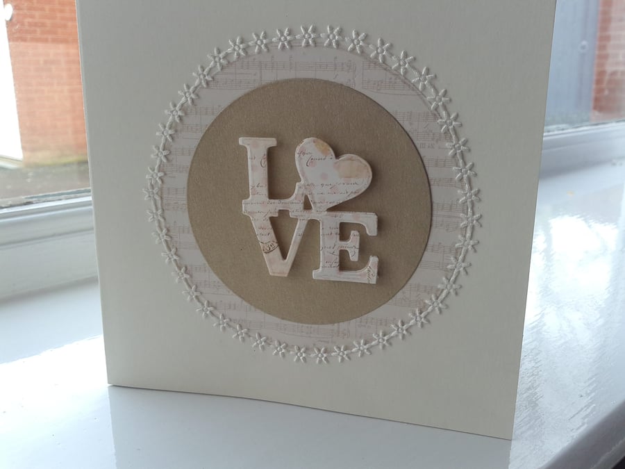 Romantic musical love card