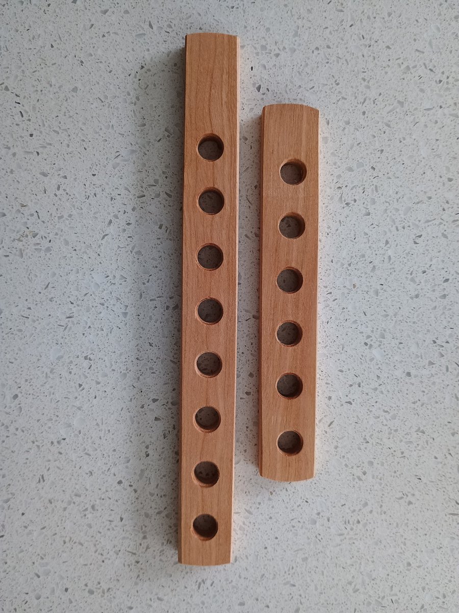 Floss Thread Organiser - solid hardwood, handmade to order - 6, 8 or 10 holes