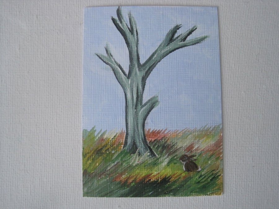 ACEO original painting miniature art landscape