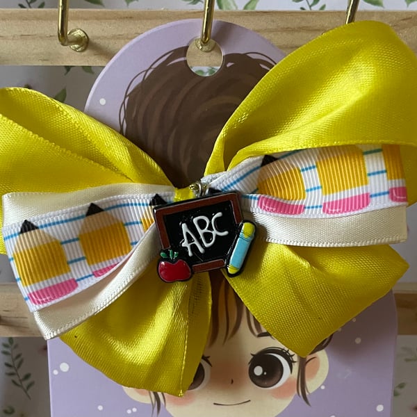Back to School Hair Bow – Cute & Fun Hair Clip  