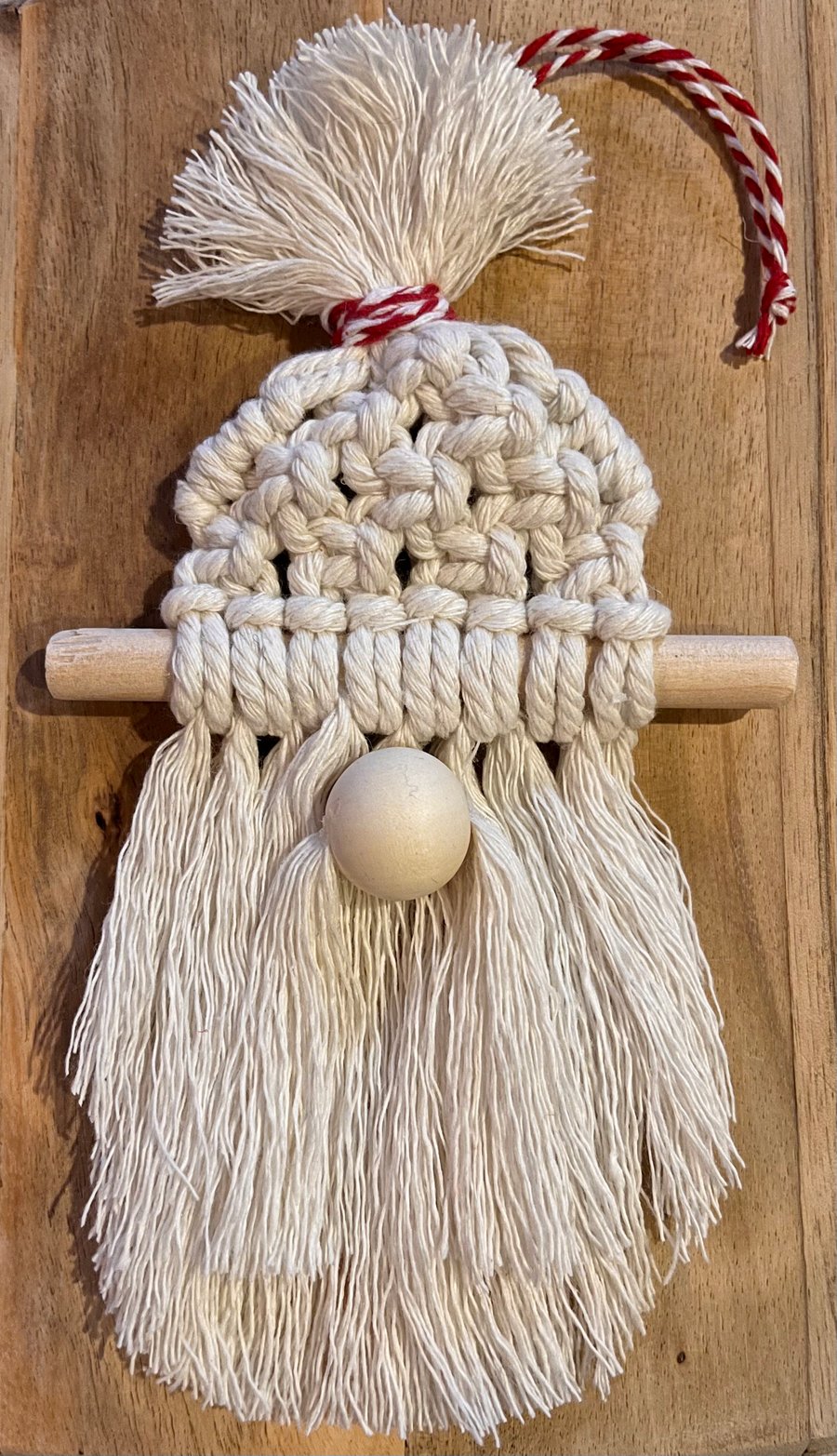 Macrame Santa tree decoration, Happily Handmade