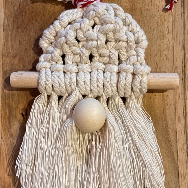 Macrame Santa tree decoration, Happily Handmade