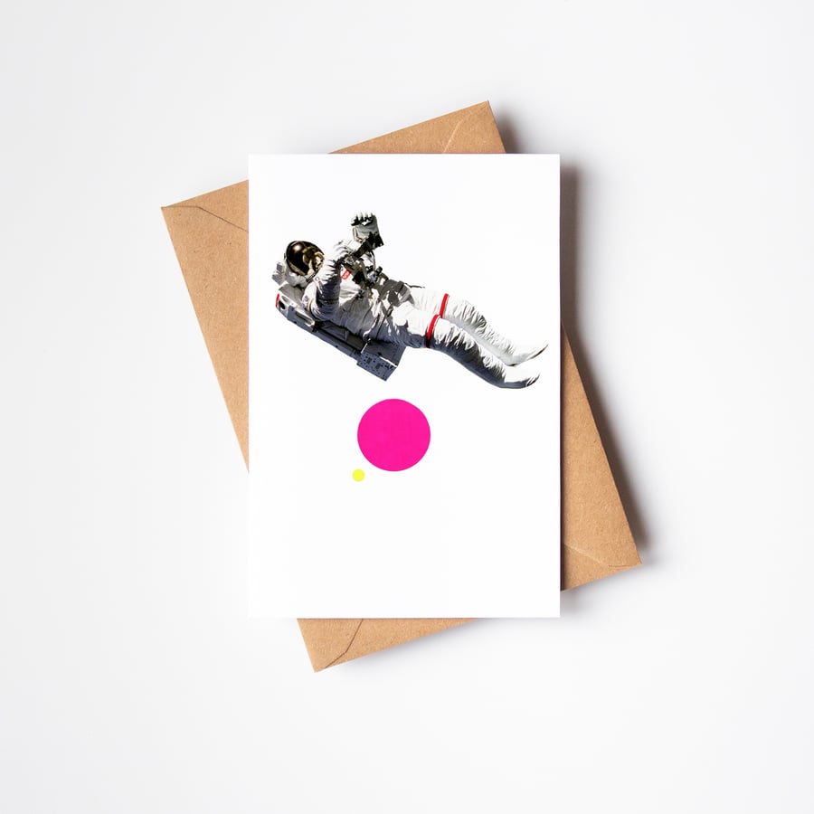 Astronaut Greeting Card for Father's Day - Float