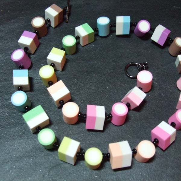 Dolly Mixture Kitsch Polymer Clay Necklace
