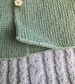 Hand knitted ‘Lilly’ Baby Girl’s Cardigan (3-6 months) - Image 4
