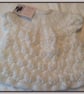 Traditional Hand-Knitted 2-Ply Lace Heirloom Christening Gown – White