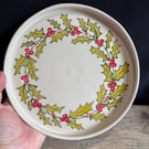 Handpainted Holly Plate 2