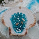 Hanging Shell With Resin Rockpool
