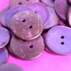 Large Bright and Bold Purple Coconut Shell Button 30mm