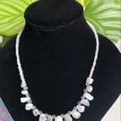 Moonstone & Crystal 18” Necklace