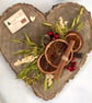 Rustic Christmas Heart Wall Decoration. Wooden Dear Santa Postcard Wall Decor  - Image 9