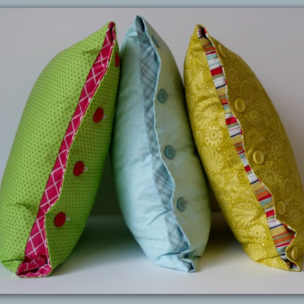 PDF Sewing Pattern Button Cushion Cover