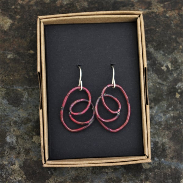  Copper Swirl Earrings