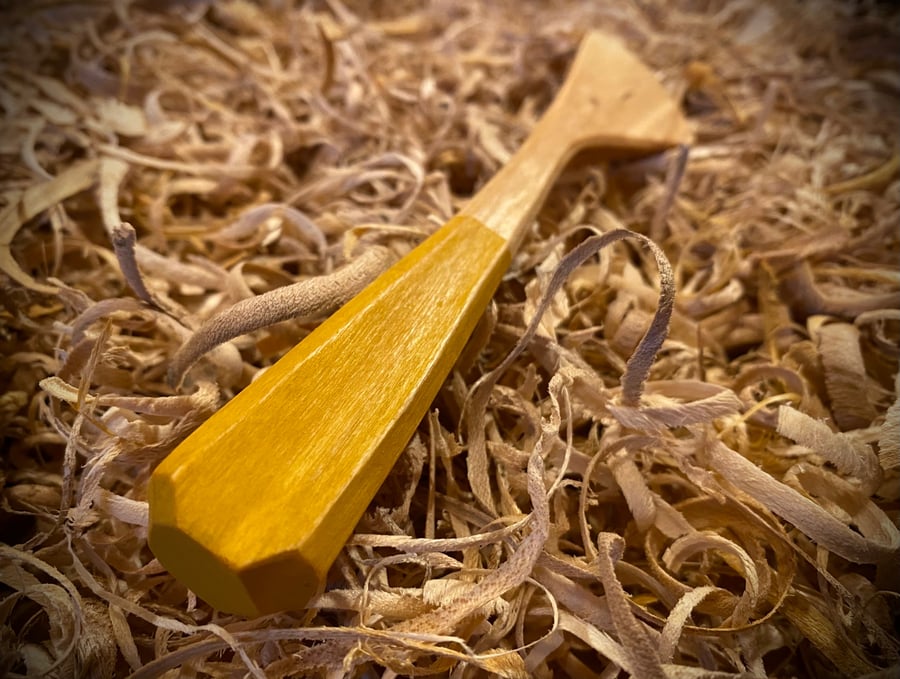 Birch Wood Spreader with yellow handle