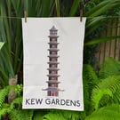 Grand Pagoda, Kew Gardens, Cotton Tea Towel