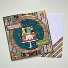 Birthday Card for him - Birthday Beers and Cheers Card with Matching Envelope