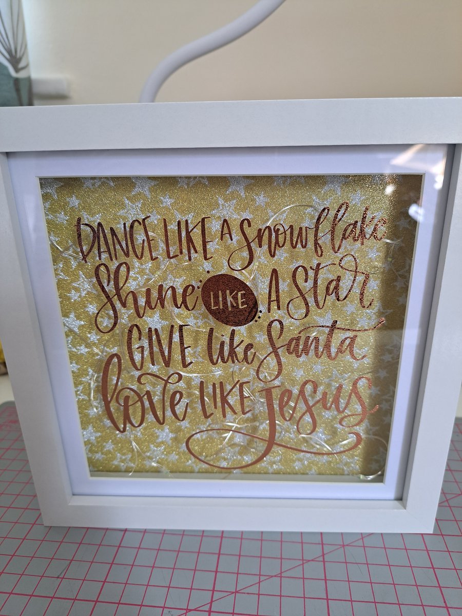 Dance like a snowflake light up frame