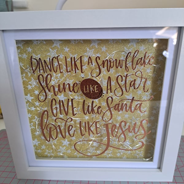 Dance like a snowflake light up frame