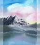 Frozen Dawn Fine Art Print – Snowy Mountain Landscape Giclée - Image 2