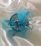 Clementine - Turquoise & Orange Berry Fascinator Mini Hat - Image 5