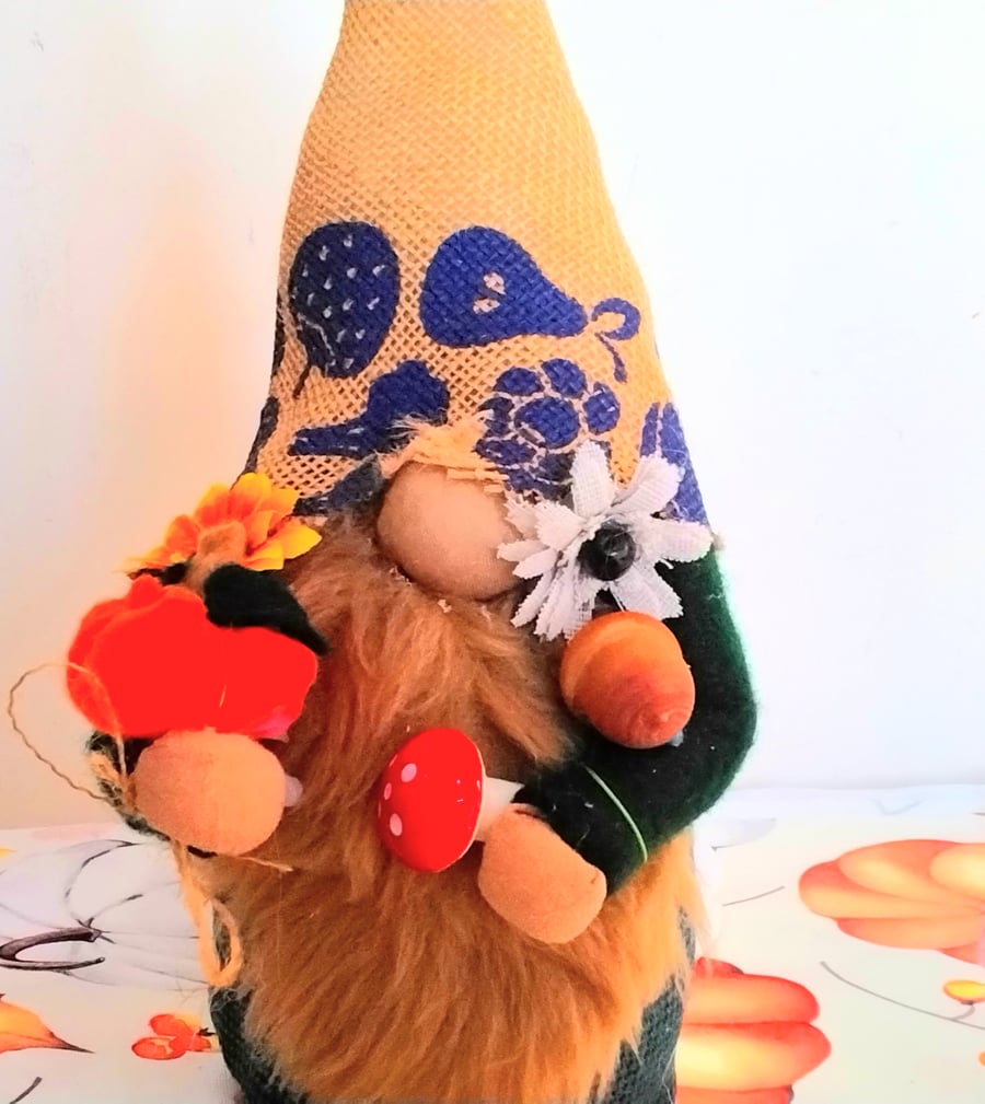 Whimsical Autumn Gonk for Harvest and Thanksgiving