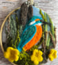 Needle felted kingfisher wall art picture. - Image 6