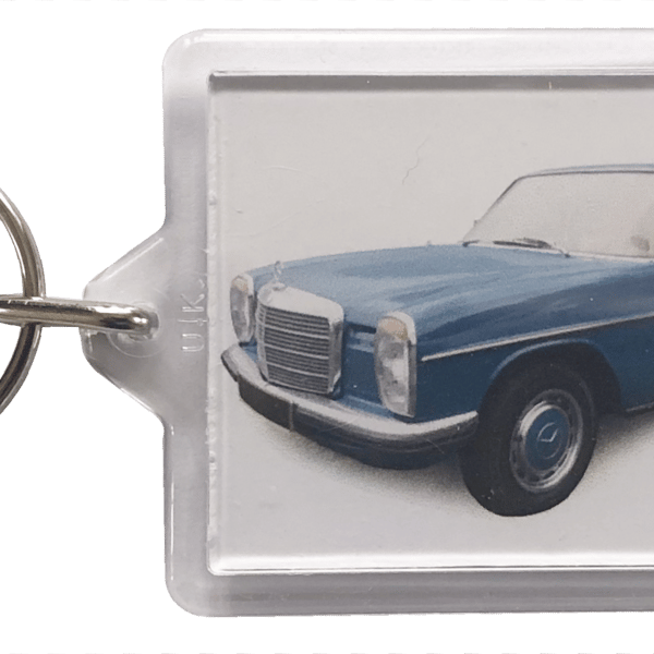 Mercedes 2.3L 1976 - Keyring with 50x35mm Insert - Car Enthusiast