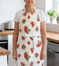 Ladies vinyl strawberry apron - Image 2