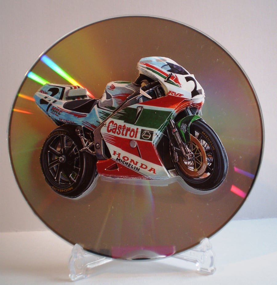 Motorbike,Decoupage,3D on CD, Personalise SALE