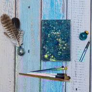 A5 Hand Bound Coptic Journal, with Nigella and Hydrangea Flowers (Folksy100)