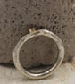 Molten Silver Pink Sapphire Ring - Size H - Image 10
