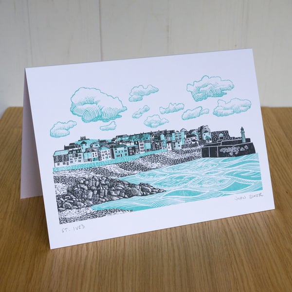 "St. Ives" greetings card, blank inside