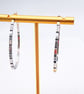 Silver Hoop Earrings  - Image 2
