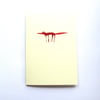 Hand Printed Fox Card - READY TO SHIP