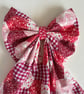 Red oversized bow, made using English Paper Piecing technique - Image 3