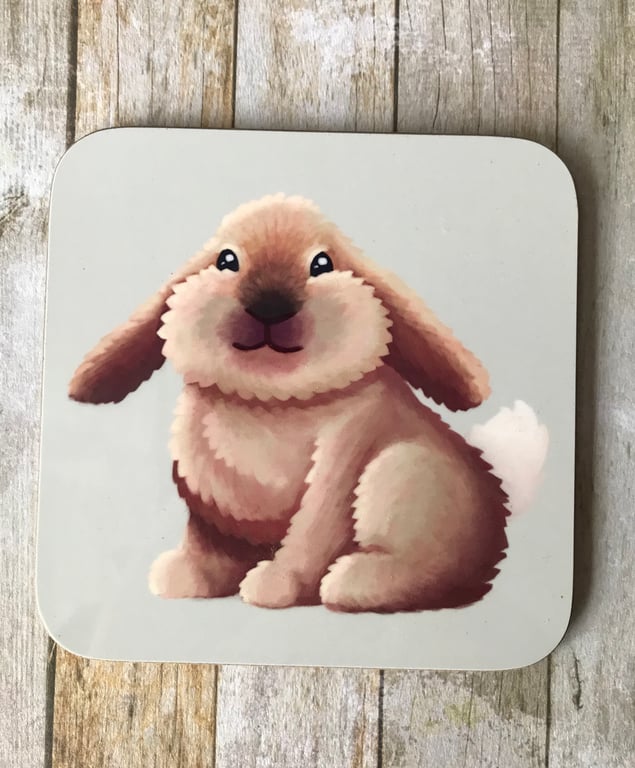 Rabbit Square Coaster
