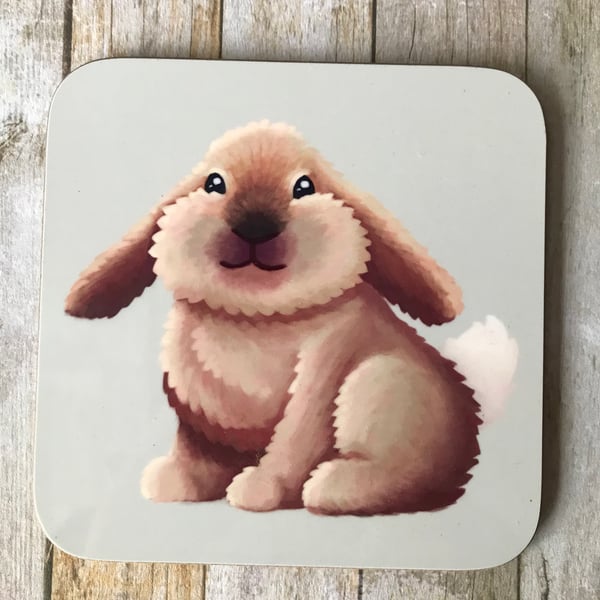 Rabbit Square Coaster