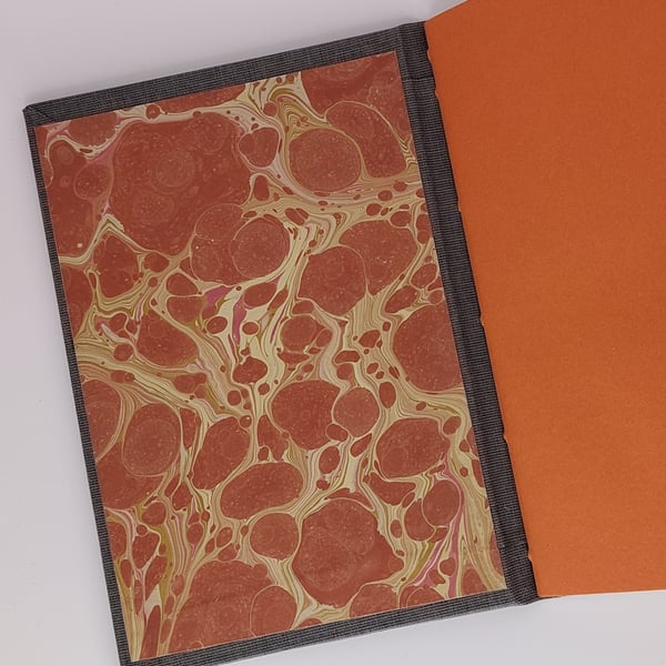 Handcrafted A6 notebook with recycled paper