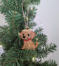 Embroidered hanging Labrador Christmas decorations, machine embroidery - Image 4