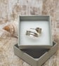 Sterling Silver 925 Unique Feather Adjustable Ring Full Hallmark - Image 6