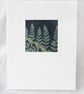3 BOTANICAL CYANOTYPE PRINT CARDS WITH GOLD LEAF  - Image 6