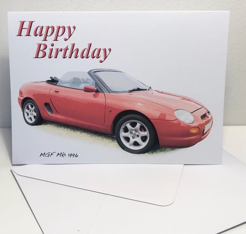MGF Mk1 1996 - Birthday, Anniversary, Retirement or Plain Card