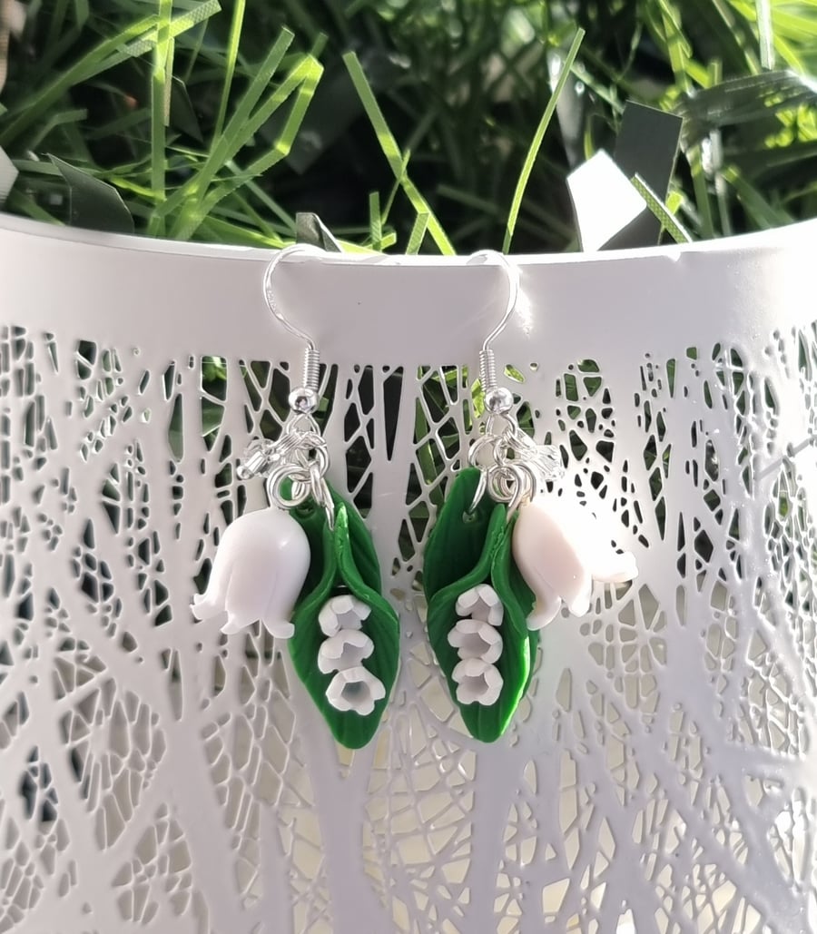 Lily of the Valley earrings Flora day jewellery