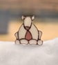Stained Glass Stargazing Polar bear - Image 2