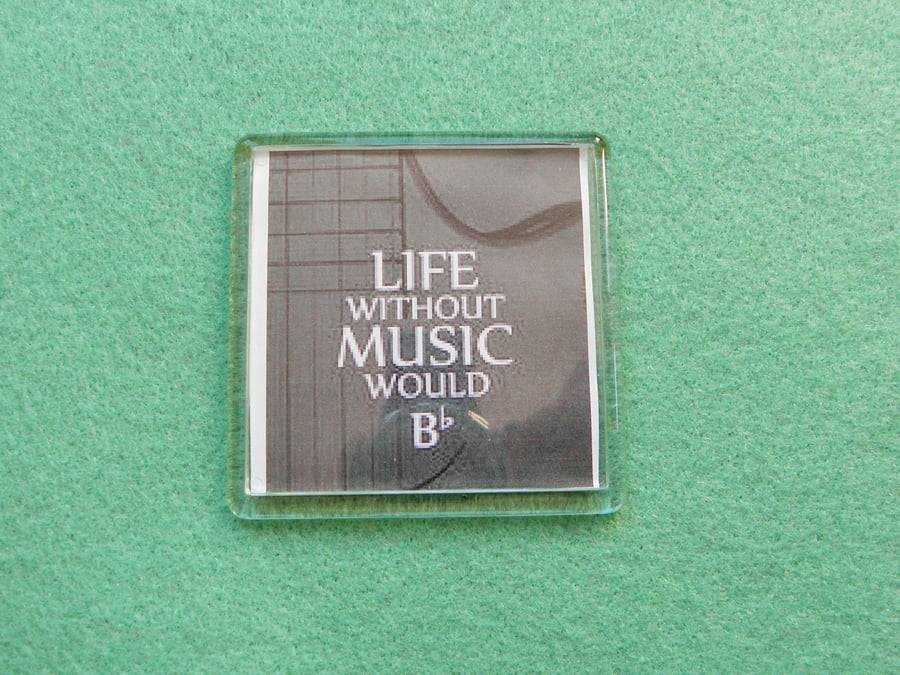 Life Without Music Fridge Magnet