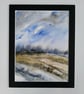 Across the Field. Landscape Painting. Mixed Media. Countryside Original Painting - Image 6
