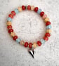 Glass bead charm bracelet - Image 2