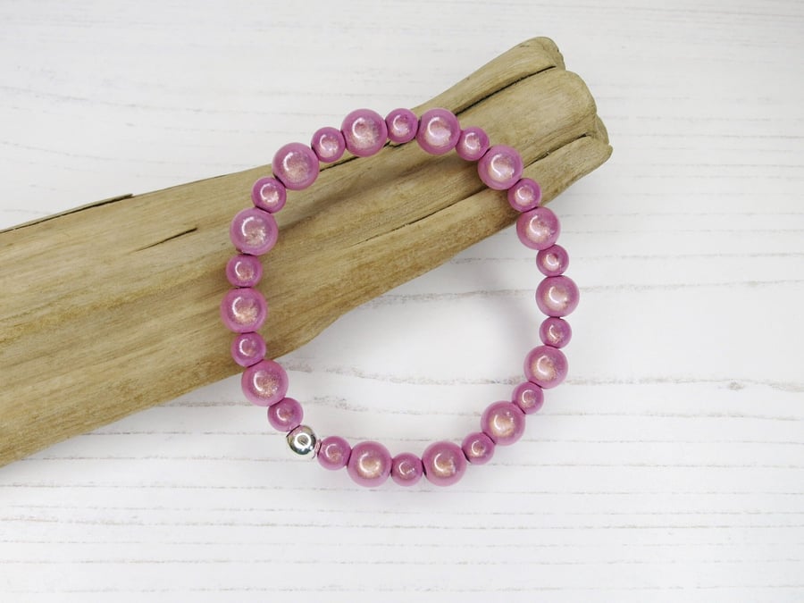 Bead Bracelet with 6mm and 8mm Miracle Beads - ... - Folksy