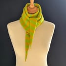 Long Pointy Scarf - Luscious Lime & Piccalilli